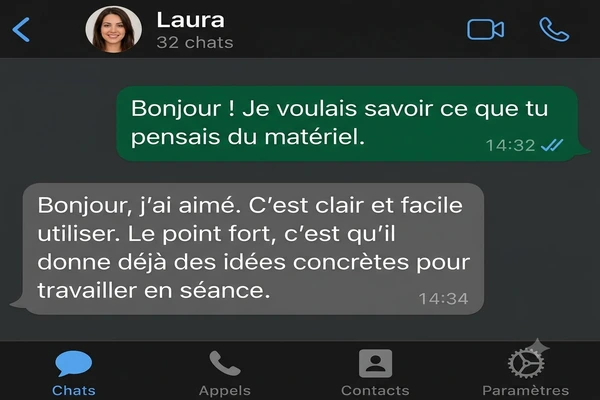 Témoignage de Laura au sujet de la clarté du contenu.